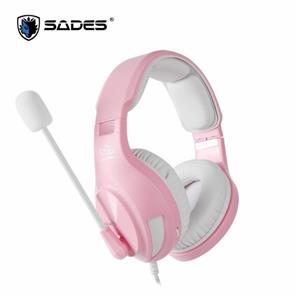 賽德斯 SADES A2 (粉白色)商用耳機麥克風 