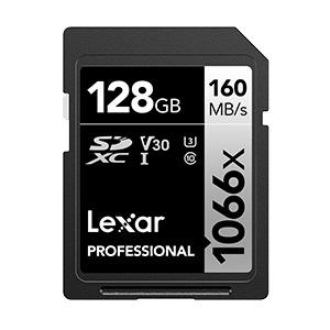 Lexar 雷克沙 Professional 1066x SDXC UHS - I 128G記憶卡