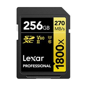 Lexar 雷克沙 Professional 1800x SDXC UHS - II 256G記憶卡 GOLD 系列