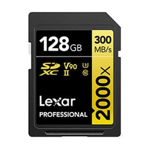 Lexar 雷克沙 Professional 2000x SDXC UHS - II 128記憶卡 GOLD 系列