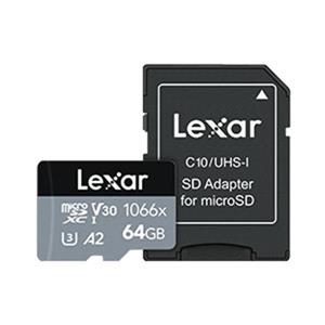 Lexar 雷克沙 Professional 1066x MicroSDXC UHS - I U3 A2 64G記憶卡