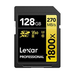 Lexar 雷克沙 Professional 1800x SDXC UHS - II 128G記憶卡 GOLD 系列