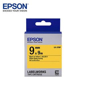 EPSON LK - 3YBP C53S653404標籤帶(粉彩9mm )黃黑