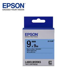 EPSON LK - 3LBP C53S653406標籤帶(粉彩9mm )藍黑