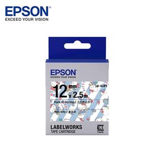 EPSON LK - 4LBY C53S654449標籤帶(Kitty12mm )畫家款藍黑