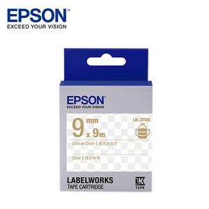 EPSON LK - 3TKN C53S653409標籤帶(透明9mm )透明金