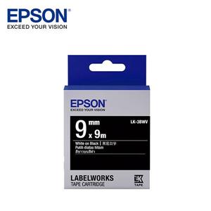 EPSON LK - 3BWV C53S653412標籤帶(黑底9mm )黑白