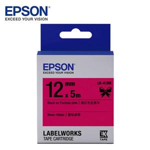 EPSON LK - 41BK C53S654458蕾絲緞帶標籤帶