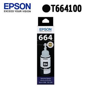 EPSON C13T664100 黑色墨水匣(for L100 / 200)