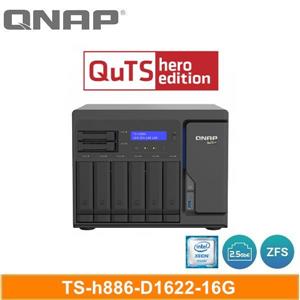 QNAP TS - h886 - D1622 - 16G(5年保)網路儲存伺服器