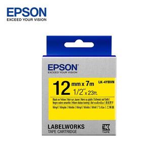 EPSON LK - 4YBVN C53S654480標籤帶(耐久12mm)黃黑