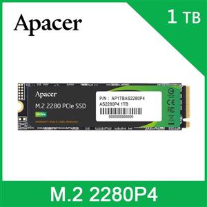 Apacer宇瞻 AS2280P4 1TB M . 2 PCIe SSD