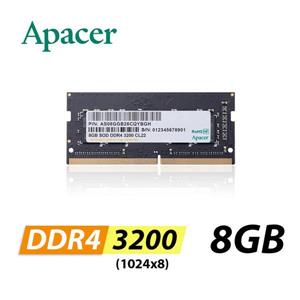 Apacer宇瞻 DDR4 3200 8GB 筆記型記憶體