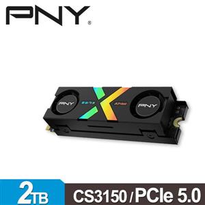 PNY XLR8 CS3150 2TB(雙風扇RGB散熱) M . 2 PCIe 5 . 0 SSD