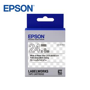 EPSON LK - 6TWJ C53S656421標籤帶(消光霧面24mm)透明白