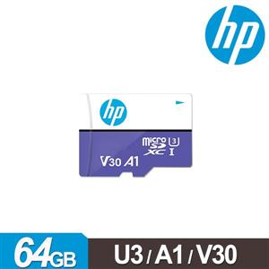 HP U3 A1 V30 MicroSDXC 64GB 高速記憶卡(附轉卡)