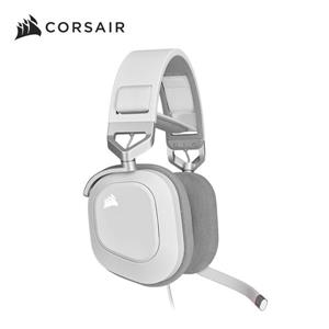 海盜船 CORSAIR HS80 -白 RGB USB 電競耳機麥克風