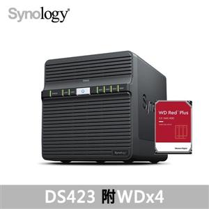 Synology DS423，附WD硬碟* 4台 (HDD可替換)