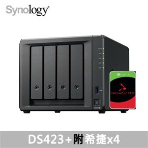 Synology DS423 +，附Seagate硬碟* 4台(HDD可替換)