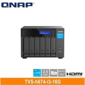 QNAP TVS - h674 - i3 - 16G 網路儲存伺服器