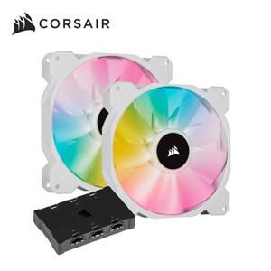海盜船CORSAIR SP140 RGB ELITE白風扇x2 +控制器