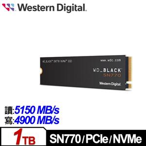 WD 黑標 SN770 1TB NVMe M . 2 PCIe SSD