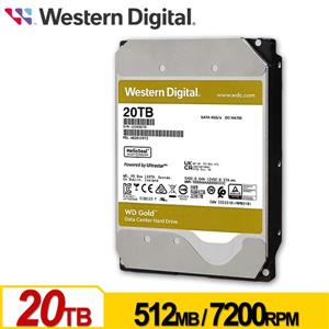 WD202KRYZ 金標 20TB 3 . 5吋企業級硬碟