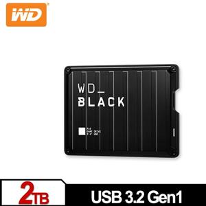 WD 黑標 P10 Game Drive 2TB 2 . 5吋電競行動硬碟