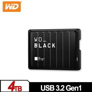 WD 黑標 P10 Game Drive 4TB 2 . 5吋電競行動硬碟