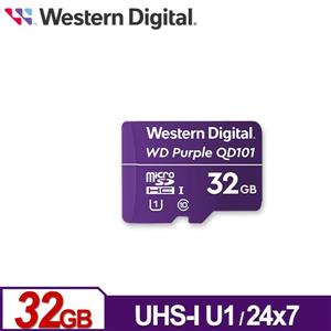 WD 紫標 MicroSDHC 32GB 高耐寫監控記憶卡