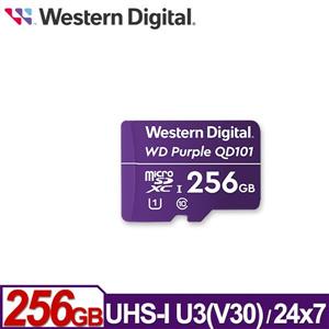 WD 紫標 MicroSDXC 256GB 高耐寫監控記憶卡