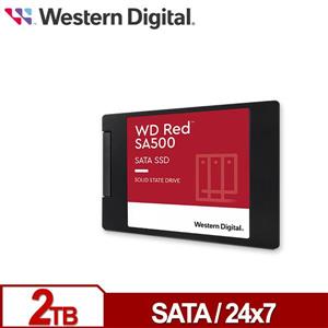 WD 紅標 SA500 2TB 2 . 5吋SATA NAS SSD