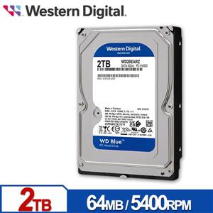 WD20EARZ 藍標 2TB 3 . 5吋SATA硬碟