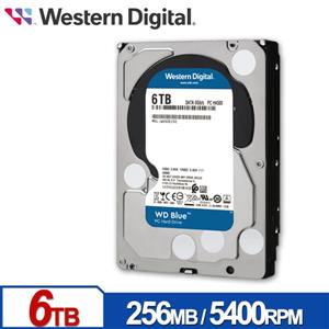 WD60EZAX 藍標 6TB 3 . 5吋SATA硬碟