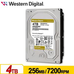 WD4003FRYZ 金標 4TB 3 . 5吋企業級硬碟