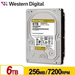 WD6003FRYZ 金標 6TB 3 . 5吋企業級硬碟