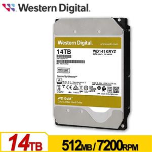 WD141KRYZ 金標 14TB 3 . 5吋企業級硬碟