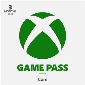 微軟Microsoft Xbox Game Pass Core 3個月(下載版)